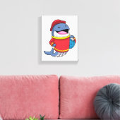 Toile Baleine comme pompier avec tuyau (Insitu(Salon))