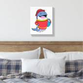 Toile Baleine comme pompier avec tuyau (Insitu(Chambre))