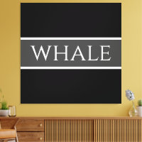 BALEINE Fun gris foncé Noir Blanc Orca Stripes