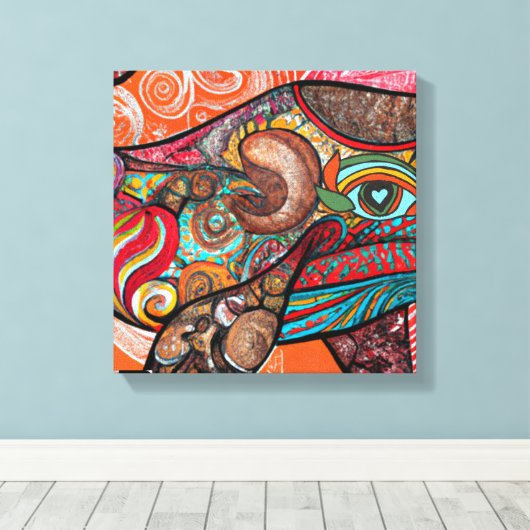 Toile Baleine Wow (Insitu (Plancher de Bois))