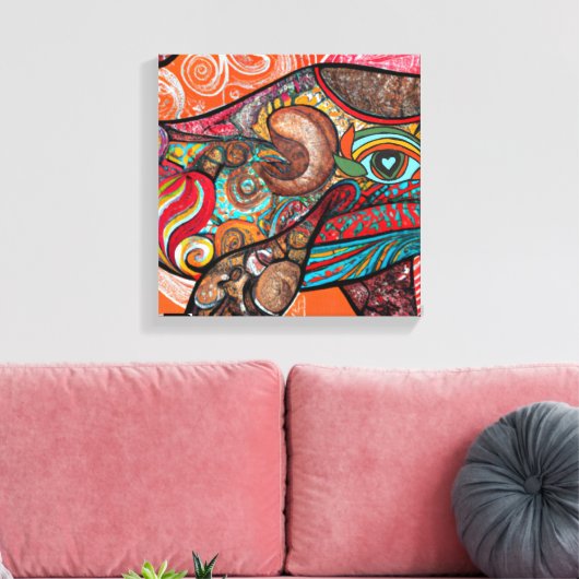 Toile Baleine Wow (Insitu(Salon))