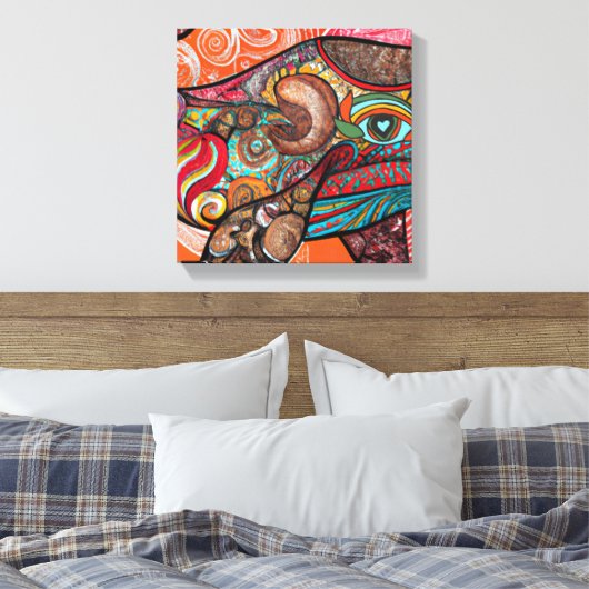 Toile Baleine Wow (Insitu(Chambre))