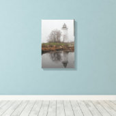 Toile Balise dans le brouillard (Insitu (Plancher de Bois))