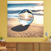Toile Balle De Lens Sur Ocean Beach (Insitu(Salon))
