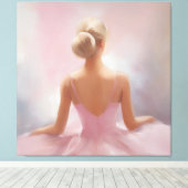 Toile Ballerina peinte en rose (Insitu (Plancher de Bois))