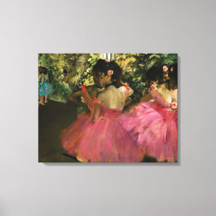 Toile Ballerinas en rose par Edgar Degas