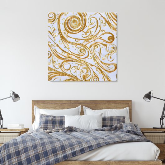 Toile Balles d'or : Élégance dévoilée (Insitu(Chambre))