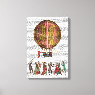 Toile Ballon à air et personnes chaud