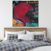 TOILE BALLON DE FOOT AMÉRICAIN (Insitu(Chambre))