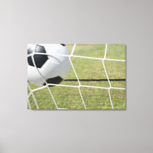 Toile Ballon de football et but 3