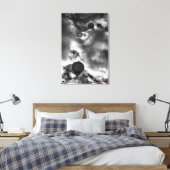 Toile Ballons à air chaud en flammes, noir et blanc d'ar (Insitu(Chambre))
