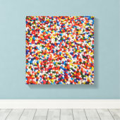 Toile Ballons de bonbons Couleurs arc-en-ciel (Insitu (Plancher de Bois))