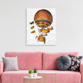 Toile Ballotte à air chaud avec drapeaux (Insitu(Salon))