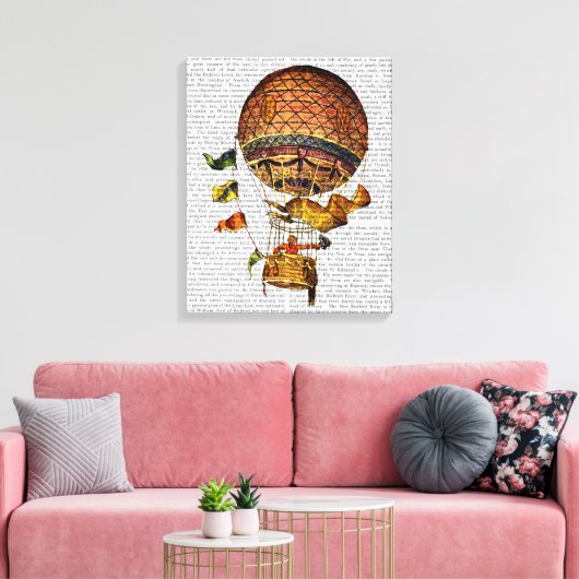 Toile Ballotte à air chaud avec drapeaux (Insitu(Salon))