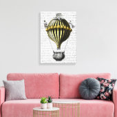 Toile Ballotte baroque Noir Jaune (Insitu(Salon))