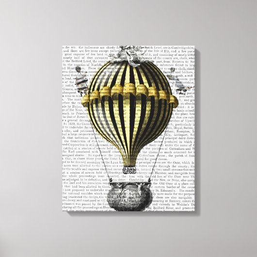 Toile Ballotte baroque Noir Jaune (Recto)