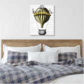 Toile Ballotte baroque Noir Jaune (Insitu(Chambre))