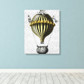 Toile Ballotte baroque Noir Jaune (Insitu (Plancher de Bois))