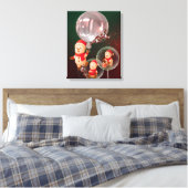 Toile Ballotte de Noël Snowman Canvas Wall Art (Insitu(Chambre))