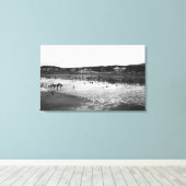 Toile Balnéaire, Oregon Baignade Heure Plage Scène (Insitu (Plancher de Bois))