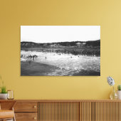 Toile Balnéaire, Oregon Baignade Heure Plage Scène (Insitu(Salon))