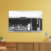 Toile Balnéaire, Oregon Vue de Hoefler Ice Cream Shop (Insitu(Salon))