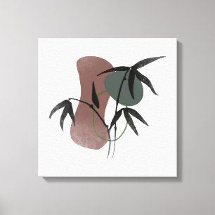 Toile Bamboo Botanique Plante Bohème