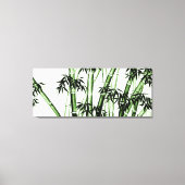 Toile Bambou Chinese Art - un - vert (Recto)