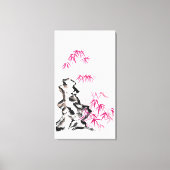 Toile Bambou - rouge (Recto)