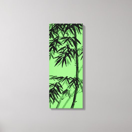 Toile Bambou - vert olive - bw (Recto)