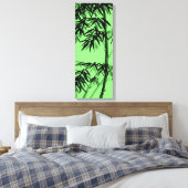 Toile Bambou - vert olive - bw (Insitu(Chambre))