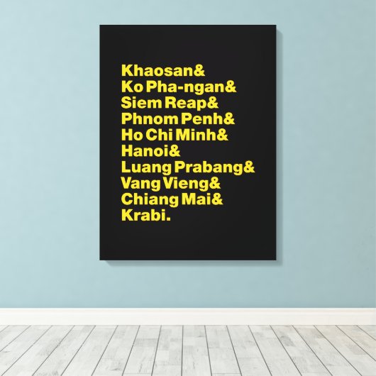 Toile Banana Pancake Trail / Circuit (Insitu (Plancher de Bois))