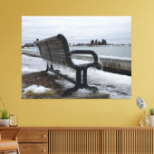 Toile Banc du lac Supérieur en hiver (Insitu(Salon))