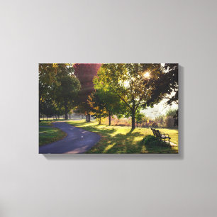 Toile Banc et rayons de soleil 17x11 .75"