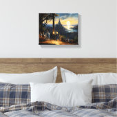 Toile Banc Magic Workshop surplombant une baie d'Imagina (Insitu(Chambre))