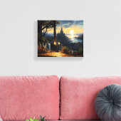 Toile Banc Magic Workshop surplombant une baie d'Imagina (Insitu(Salon))