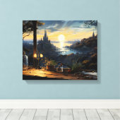 Toile Banc Magic Workshop surplombant une baie d'Imagina (Insitu (Plancher de Bois))