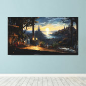 Toile Banc Magic Workshop surplombant une baie d'Imagina (Insitu (Plancher de Bois))
