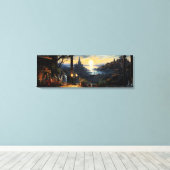 Toile Banc Magic Workshop surplombant une baie d'Imagina (Insitu (Plancher de Bois))