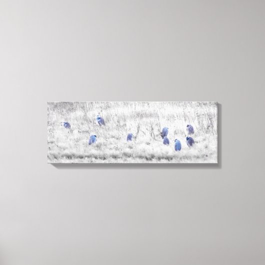 Toile Bande de l'art mural de Blue Heron (Recto)