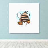 Toile Bande dessinée d'abeille (Insitu (Plancher de Bois))