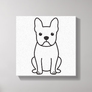 Toile Bande dessinée de chien de Boston Terrier