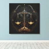 Toile Bande dessinée Libra (Insitu (Plancher de Bois))