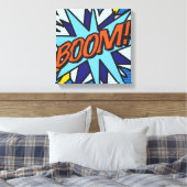 Toile Bande dessinée Pop Art BOOM Superhero (Insitu(Chambre))