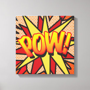 Toile Bande dessinée Pop Art POW Super-héros
