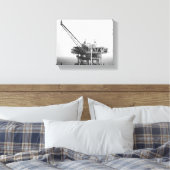 Toile Bande industrielle noire et blanche dans le Golfe  (Insitu(Chambre))