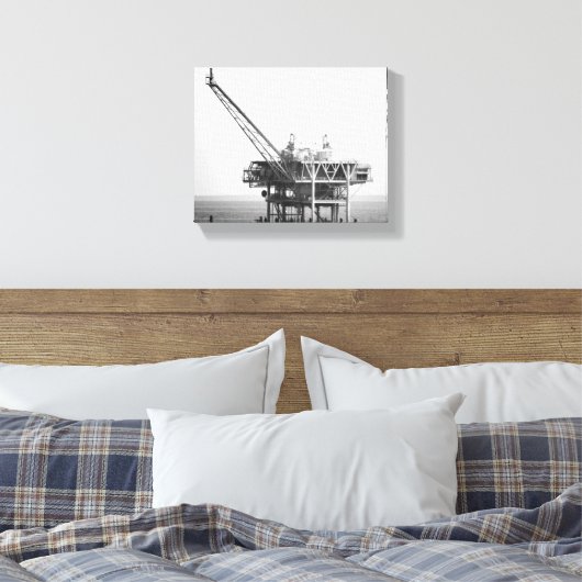 Toile Bande industrielle noire et blanche dans le Golfe  (Insitu(Chambre))