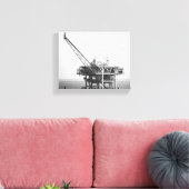 Toile Bande industrielle noire et blanche dans le Golfe  (Insitu(Salon))