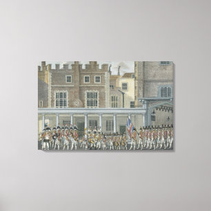 Toile Bande militaire au palais de St James, tard 18ème