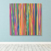 Toile Bandes abstraites colorées (Insitu (Plancher de Bois))